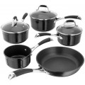 Stellar 3000 Black Induction 5pc Saucepan Set Stellar 3000 Black Induction 5pc Saucepan Set